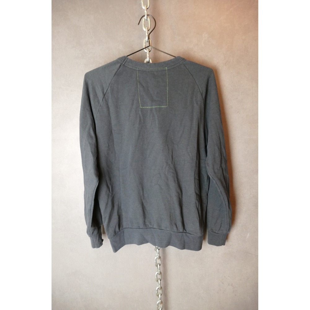 Aviator Nation Heart Patch Raglan Sweatshirt Charcoal Gray Mens Small USA - Picture 3 of 7